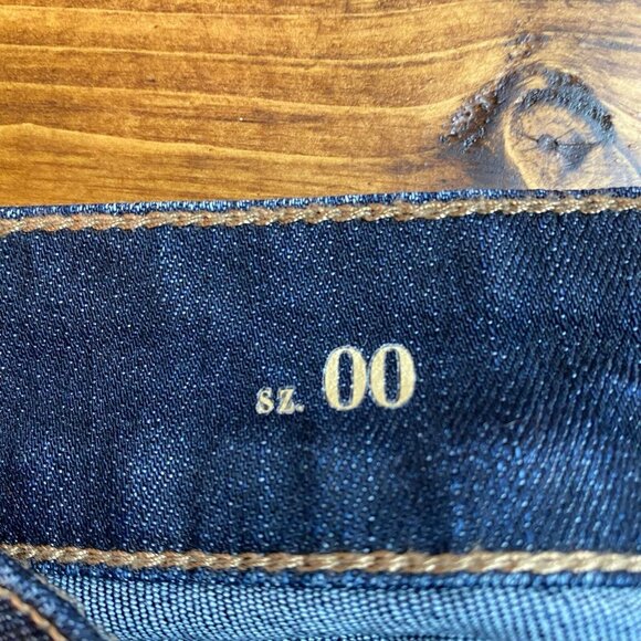 White House Black Market Jeans Women's Size 00 The Skimmer Ripped Dark Wash - Picture 5 of 11